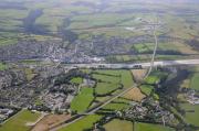 Aerial view of Wadebridge. July 2008.