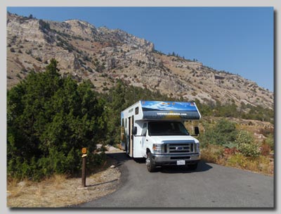 Sink Canyon campsite near Lander